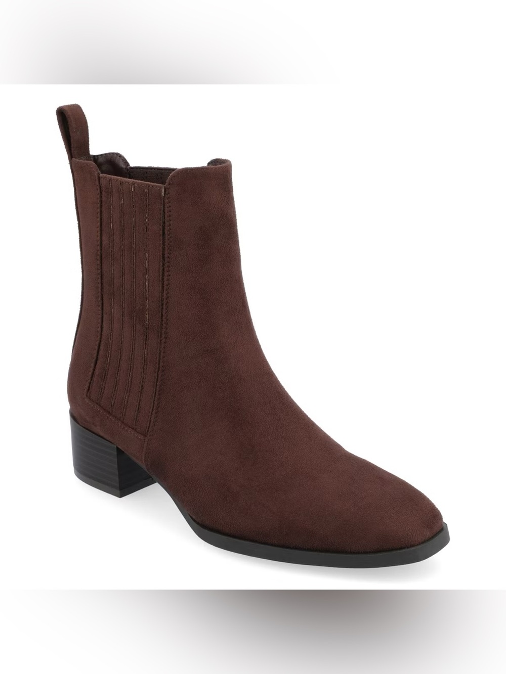 Journee Collection Wrenley Brown Chelsea Ankle Boots Women’s 8M